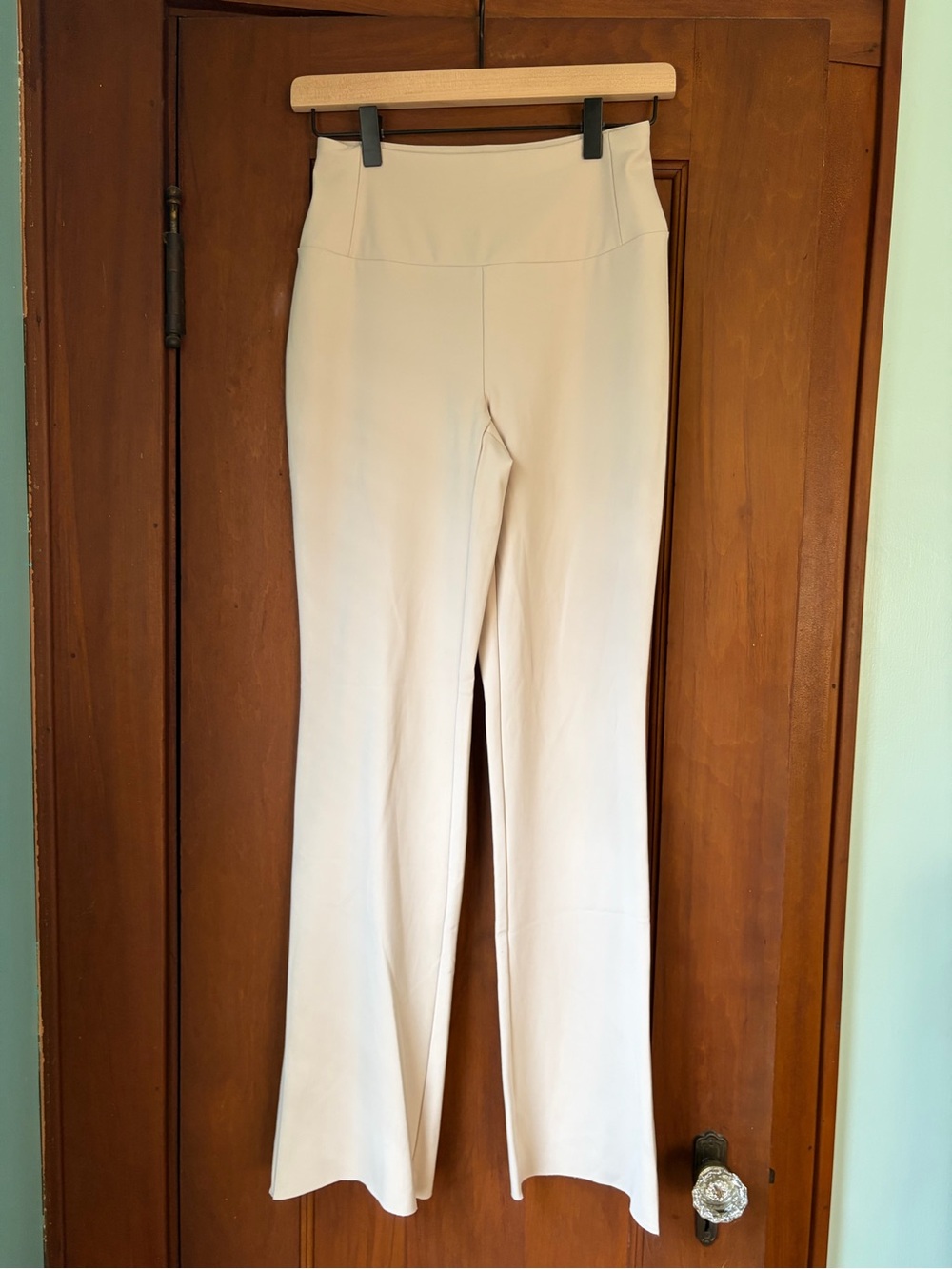 RBX Cream High-Waist Straight Leg Pants